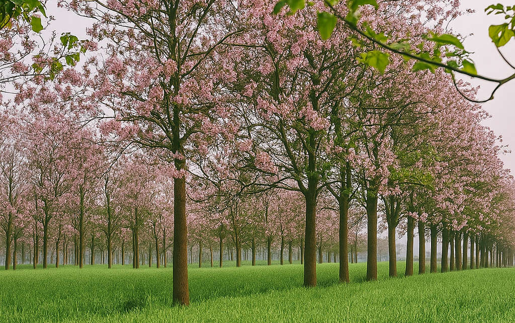le paulownia en Bourgogne Franche Comté